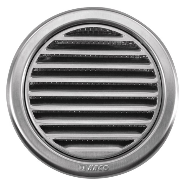 Inox ventilacijska rešetka okrugla s mrežicom 110