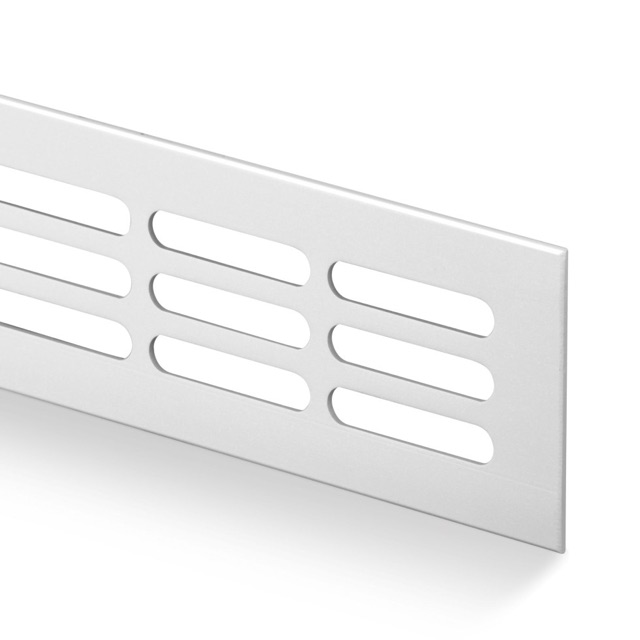 Aluminijska ventilacijska rešetka 400x60 eloksirana prirodna